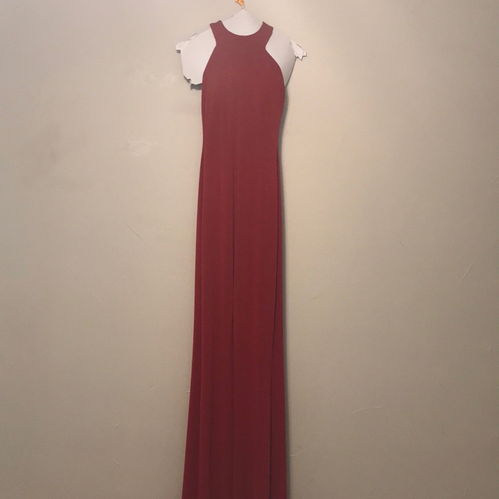 Cache size 2 red strappy back evening dress.